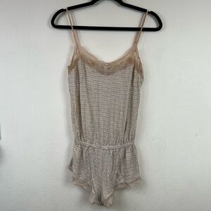 Eberjey Lace Nightwear Romper Size Small